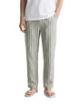 The Indian Garage Co Mens Loose Fit Mid-Rise Trousers Pants