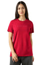Allen Solly Women Printed Graphic Casual Cotton Round Neck T-Shirt