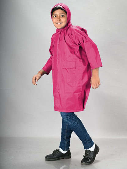 Lux Venus Boys Raincoat With School Bag Cover Pink