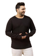 Rigo Plus Size Thumbhole-Long Sleeve T-Shirts for Men | Round Neck Plus Size Cotton Mens Tshirt | Casual, Stylish, Solid T-Shir