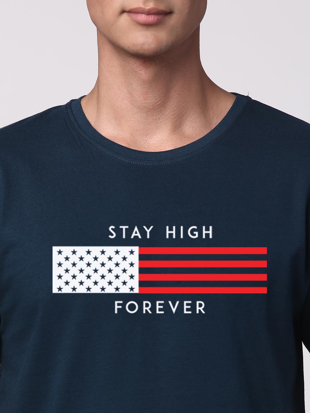 ADRO Mens Flag Printed Cotton T-Shirt_RN24-L2-FLAG-SB