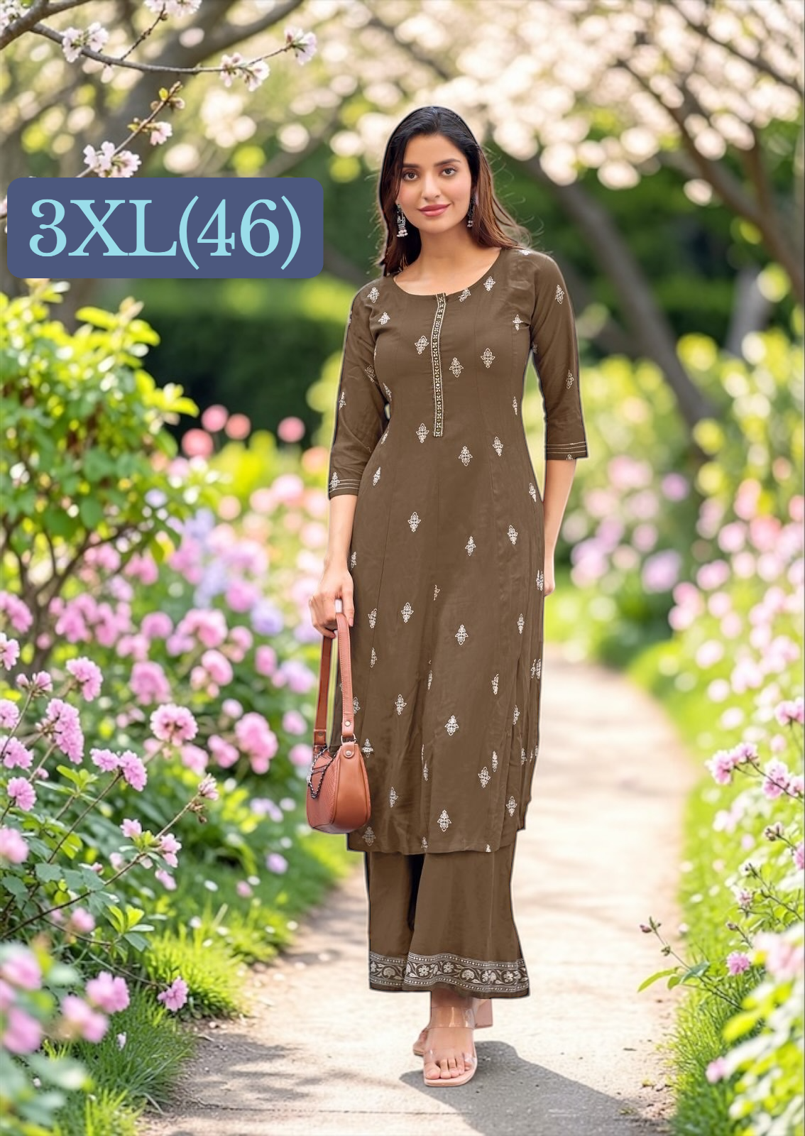 Summer Cotton Kurti plazzo set