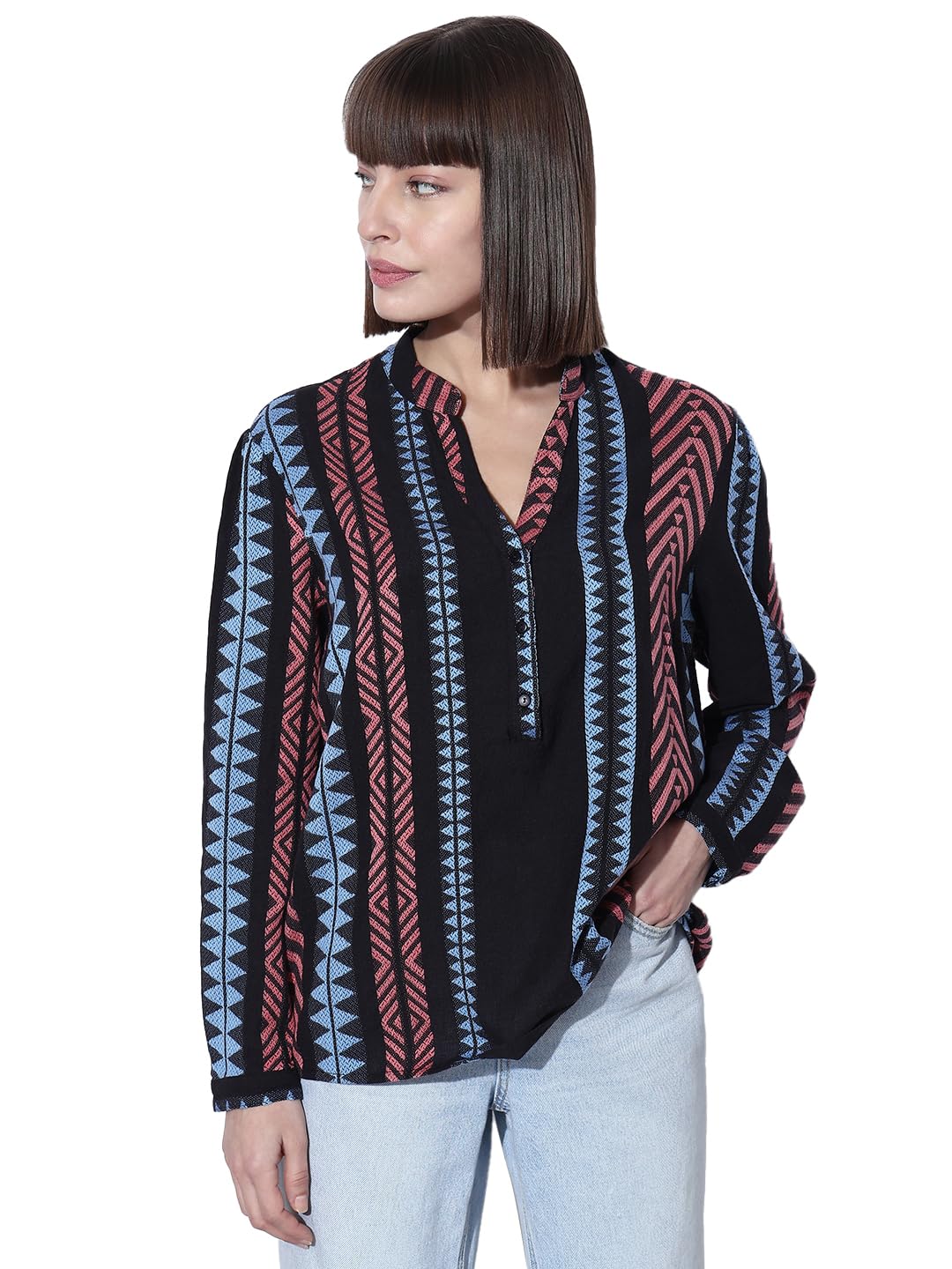 Vero Moda Black Printed Top