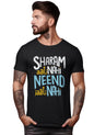 Peppyzone Mens Regular Fit T-Shirt (RT-Trendy 56-60_Black2