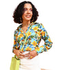 POPWINGS Printed Full-Sleeves Regular-Fit Polyester Printed Shirt for Women Stylish Western Casual Wear
