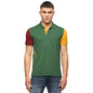 Pepe Jeans Men Cotton Blend Regular Fit Graphic Printed Polo T-Shirts Green, Medium