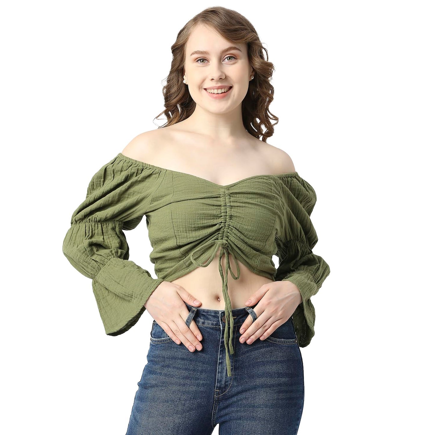 Pepe Jeans WomenS Regular Fit Solid T-Shirts Olive