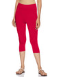 Rupa Softline Capri Leggings For Women Cotton Elastane Ultra Soft Free Size Stretch Fit