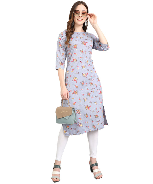 LookMark Women's Crepe Regular Kurti