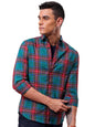 The Indian Garage Co Men Green Slim Fit Checkered Casual Shirt