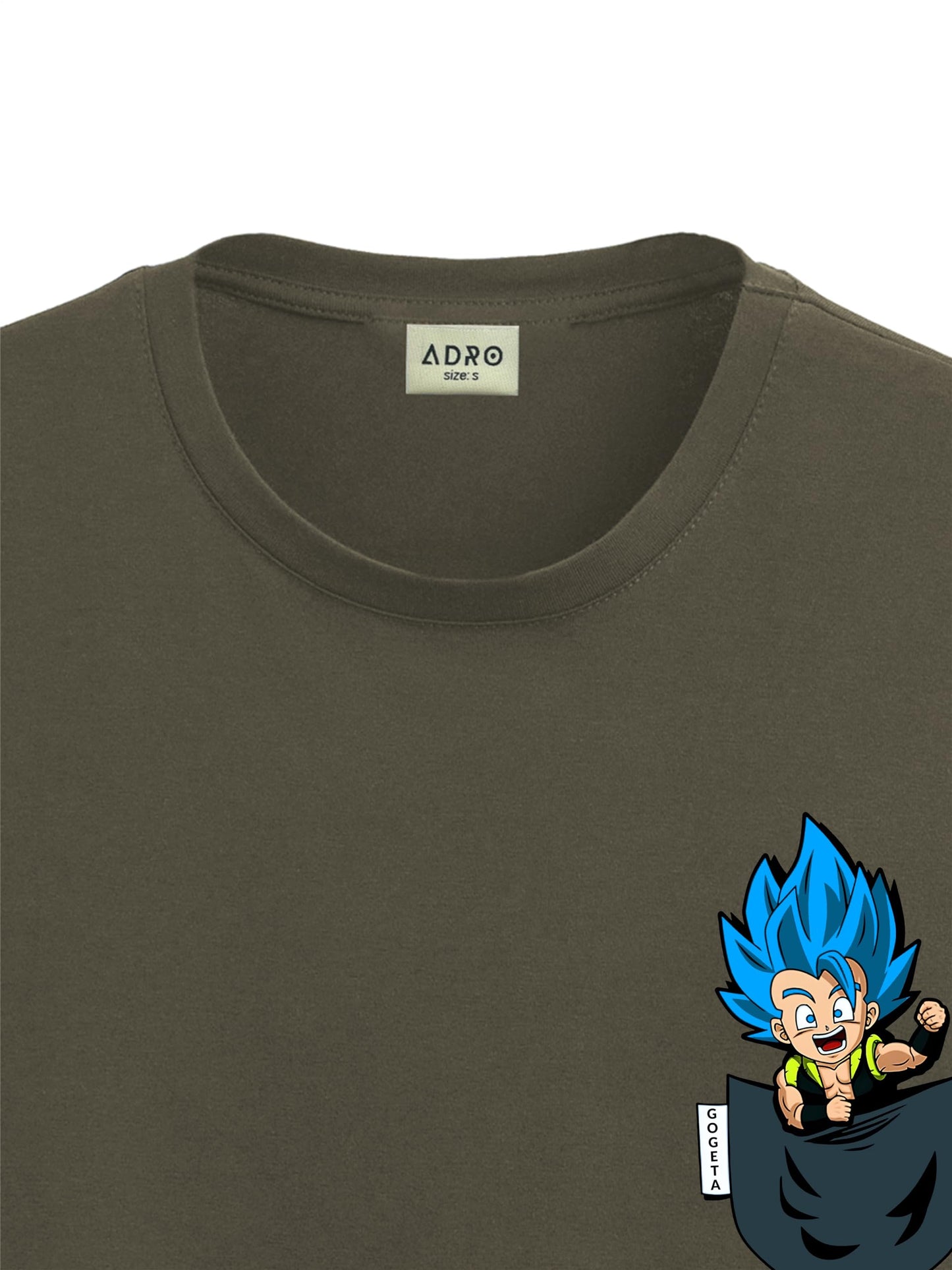 ADRO Tshirt for Men | Anime T Shirt for Men | 100% Cotton Tshirt | Graphic Printed T-Shirt | Chest Printed Tshirt | Gogeta Anime