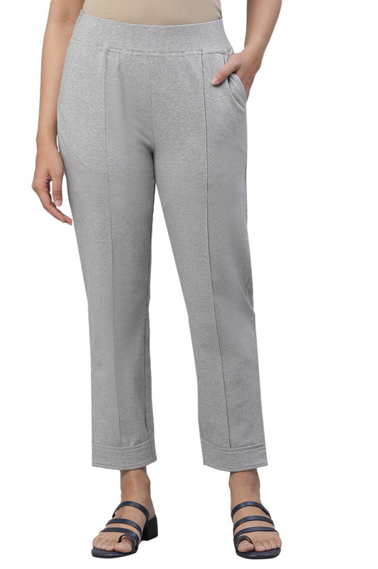 Aurelia Cotton Lycra Strechable Pants For Women | Ankle Length Pants For Women | Cotton Pants For Women | Lycra Pants For Women