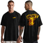 Peppyzone Mens Oversized Fit T-Shirt (PZ-OST-Trendy43_Black