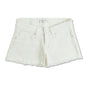 Pepe Jeans Girls Poppy White Denim Short, White Rinse,6