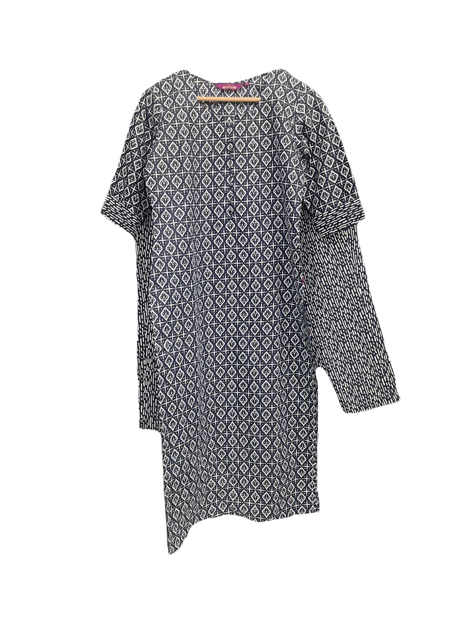 ANNI DESIGNER Ladies Cotton Blend Kurta with Trousers, multi-coloured, XXL