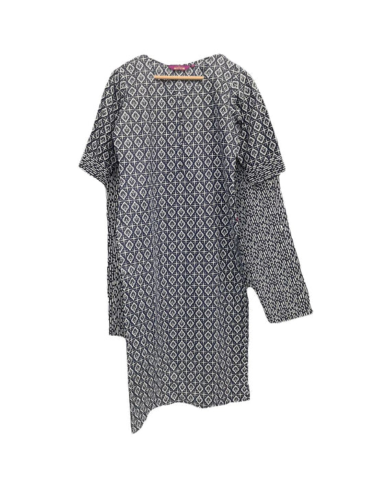 ANNI DESIGNER Ladies Cotton Blend Kurta with Trousers, multi-coloured, XXL