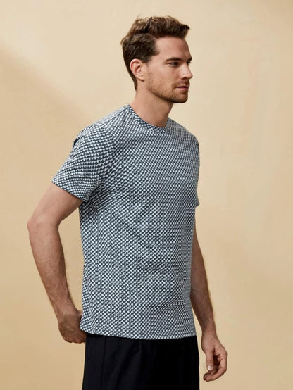 Leriya Fashion Shirt For Men || Summer T-Shirts For Men || Geo Printed Casual T-Shirt || Men Tshirt With Short Sleeve || Turn-Do