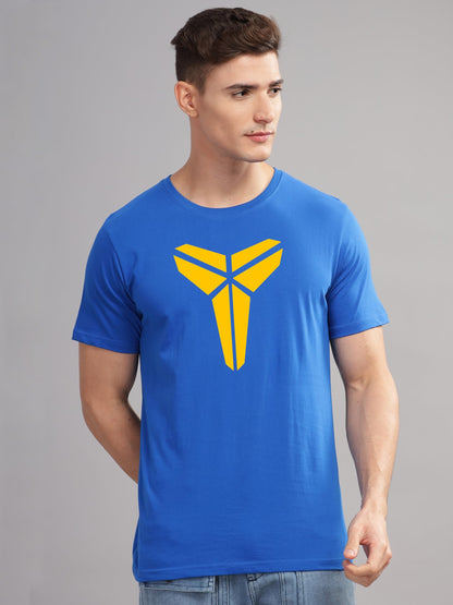 ADRO Mens Printed T Shirt - Premium Cotton Graphic Printed Tshirt - Royal Blue T-Shirt - RN24-TOB-RB