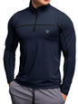 Noble Monk MenS Active Wear Regular Fit T Shirt |Full Sleeves |Casual Sportwear T-Shirt For Men Navy Blue