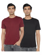 Fyltr MenS Solid T-Shirt - Half Sleeve | Round Neck | 100% Cotton | Regular Fit T-Shirt (Pack Of 2)