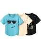 Kyda Kids Boys 100% Pure Cotton Half Sleeve Regular Fit Printed Round Neck Tshirt For Boys (Pack Of 3) Multicolour