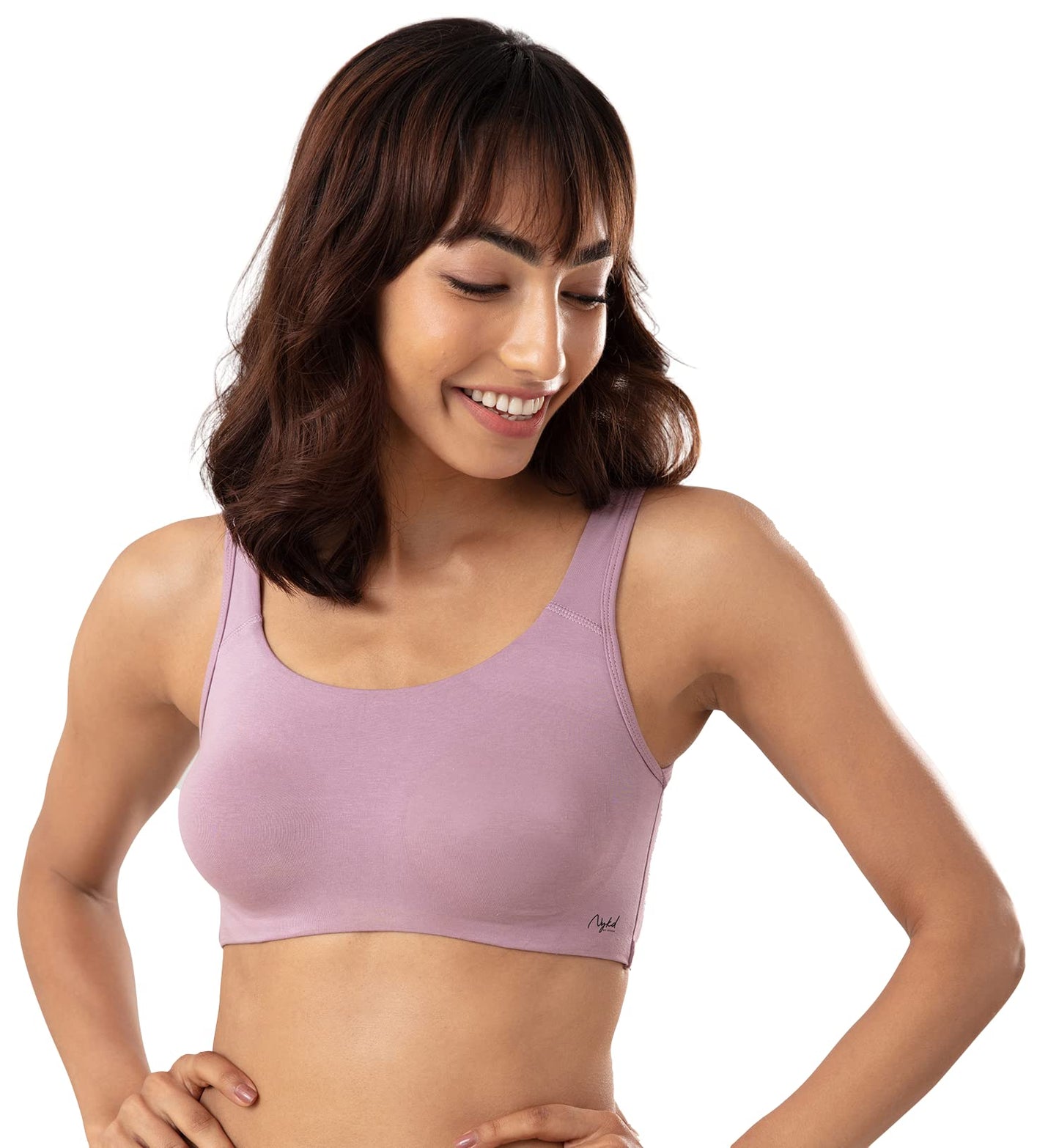 NYKD Soft Cup Easy Peasy Slip On Everyday Bra for Women, Wireless, Full Coverage, Support Shaper, Non Padded Sports Bra Bra, NYB