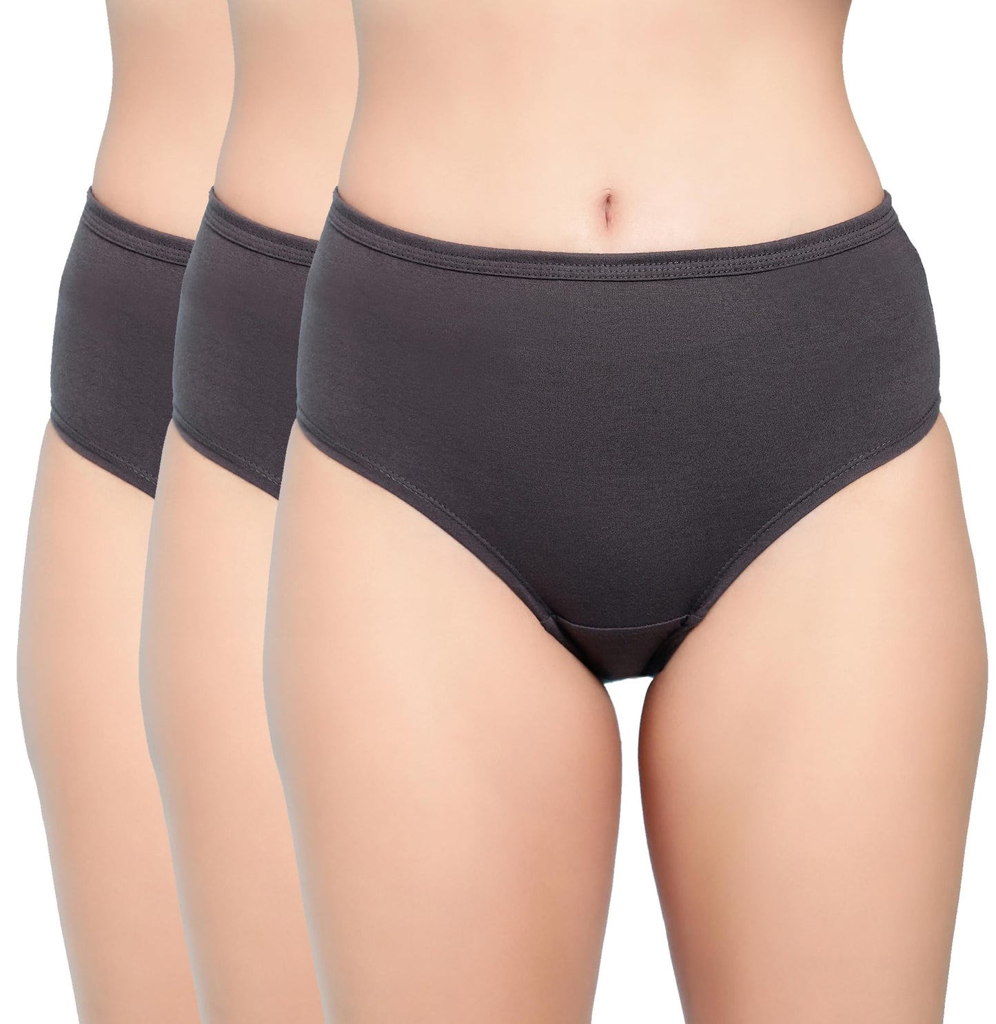 Shasmi Womens Super Combed Cotton Mid Low High Rise Coverage Hipster Full Briefs Breathable with Concealed Waistband Ladies Und