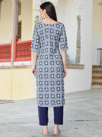 Tee Projekt Digital Printed Crepe Kurta Set For Women Ll Printed Kurti & Pant Set Ll Combo Kurta Set Ll (Pack Of 2)