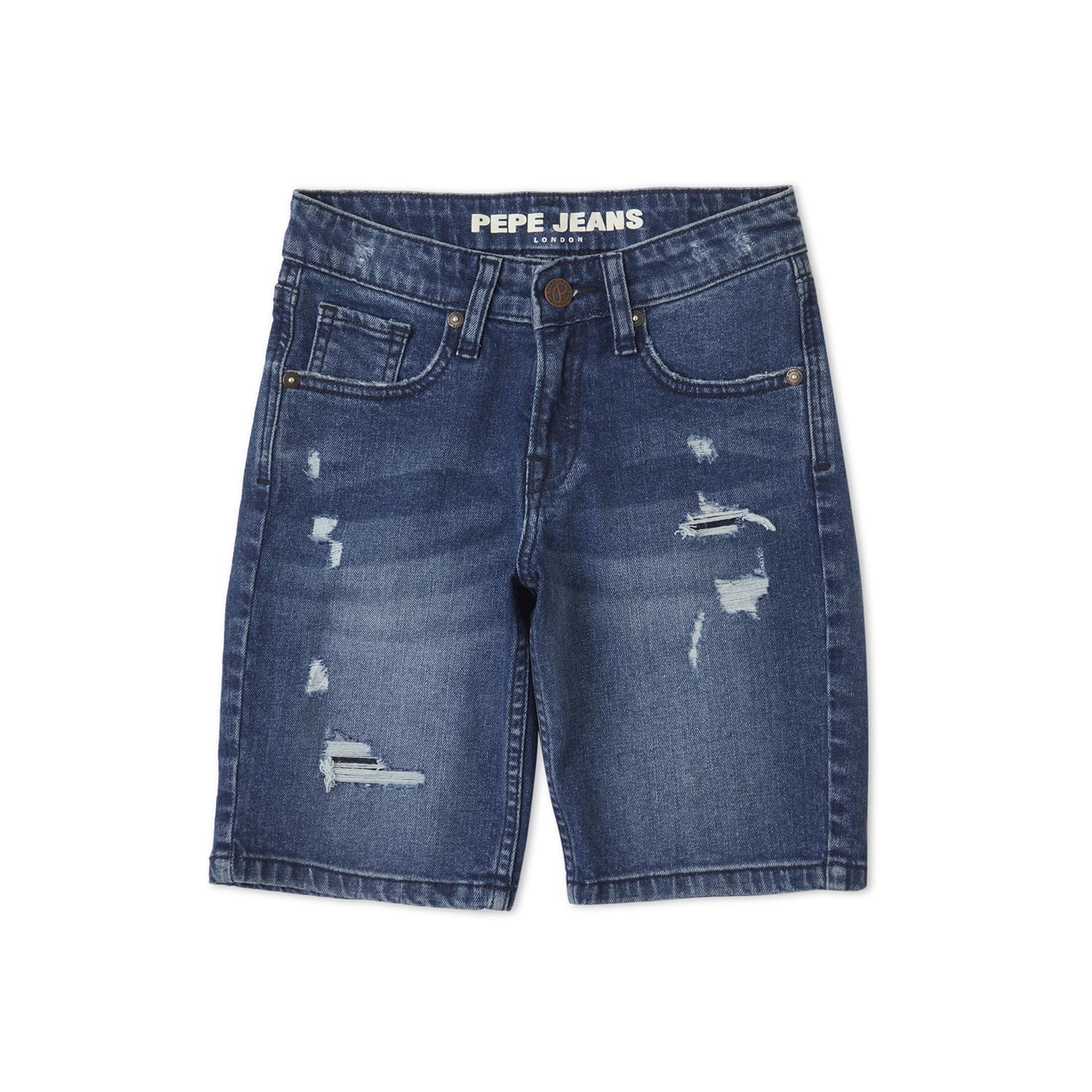 Cashed Mid Waist Slim Fit Shorts