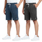 XYXX Athleisure Mens Cotton Melange Shorts | Ultra-Smooth Casual Everyday Wear | Tailored Relaxed Fit Solid Hype Shorts with Zi
