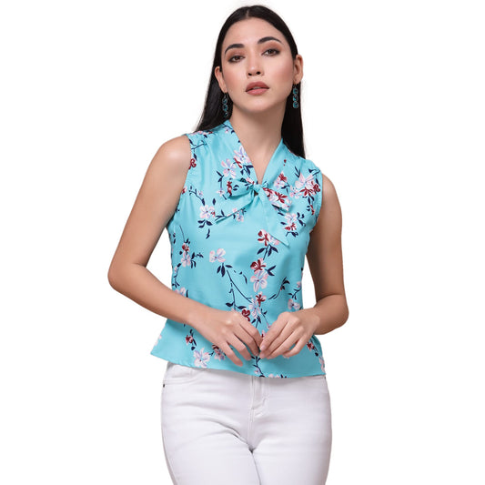 OOMPH! Sleeveless Tops for Women, Green - mt468