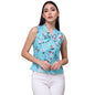 OOMPH! Sleeveless Tops for Women, Green - mt468