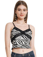 POPWINGS Casual Crop Top for Women || V-Neck Women Crop Tops for Summer || Stylish Western Sleeveless Crop Tops