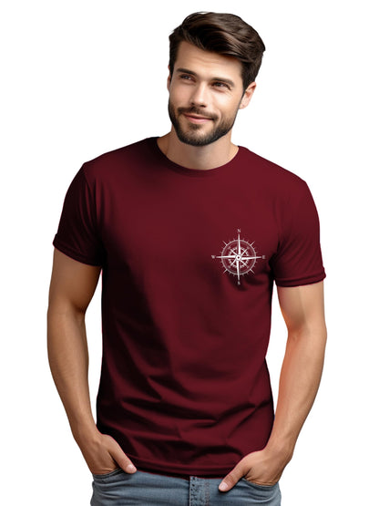 ADRO Tshirt for Men | Printed T Shirt for Men | 100% Cotton Tshirt | Graphic Printed T-Shirt | Chest Printed Tshirt | Unisex Tsh