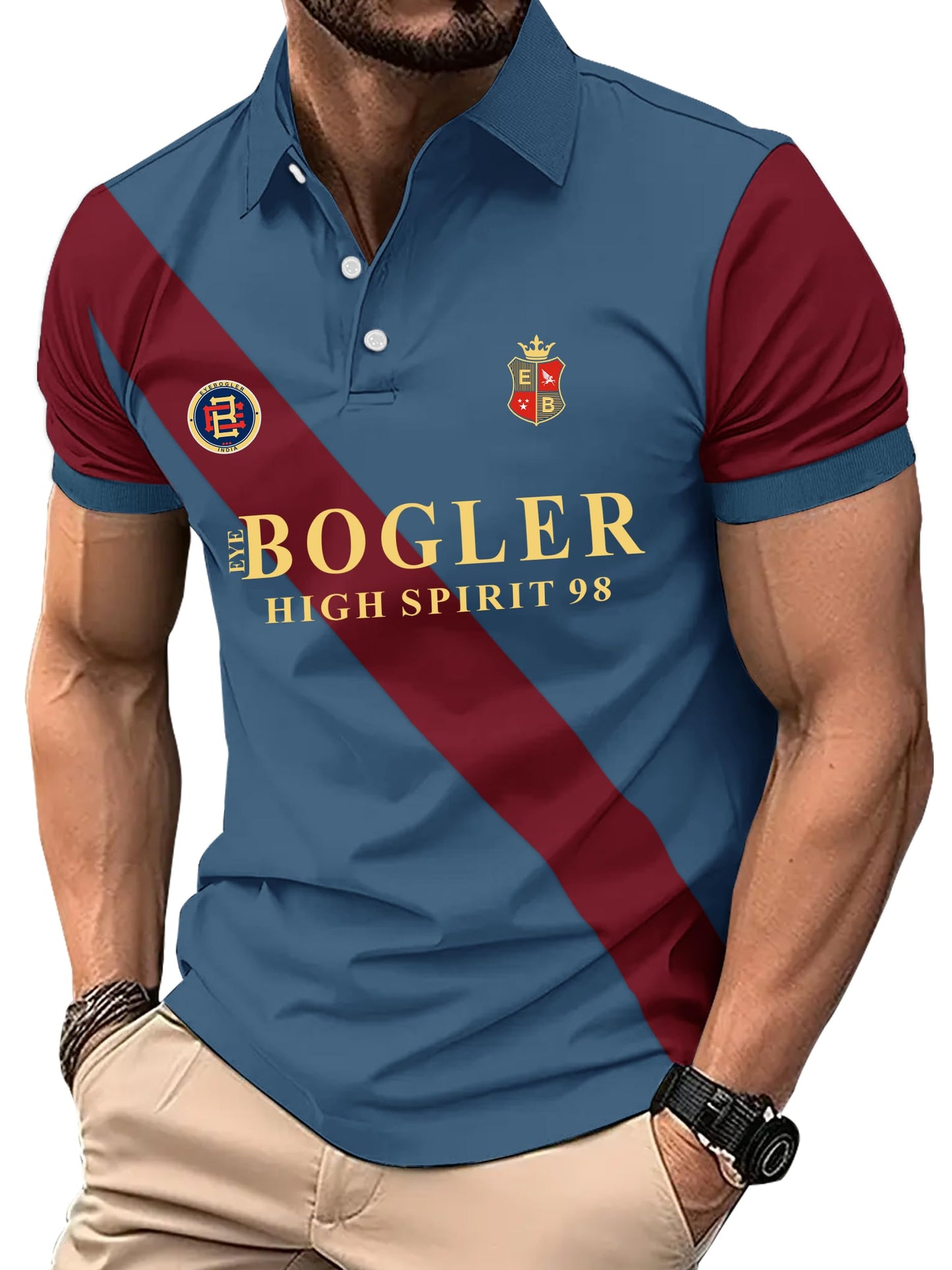 Noble Monk MenS Regular Fit Polo T Shirt |Half Sleeves |Collar Tshirts | Casual Tshirt