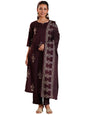 Libas WomenS Pure Cotton Printed Kurta Set (369130R Brown