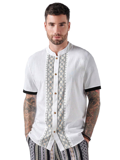 BE ACTIVE Mens Regular Fit Shirt (RF0036_Black