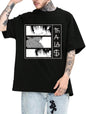 Thalasi Akira Japanese Anime Oversized T Shirts For Men - Round Neck,Half Sleeve,Oversized Loose Baggy Tshirt For Men & Trending