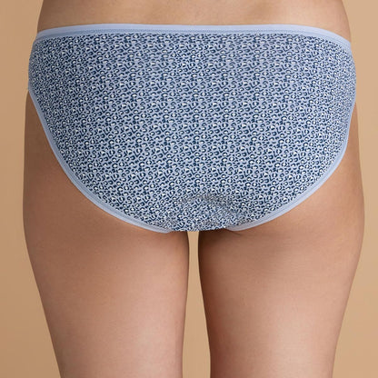 NYKD (NYP030 Assorted (Pack of 3) Low Rise Bikini Panty Underwear for Women | Super Soft, Breathable Cotton with Anti Microbial