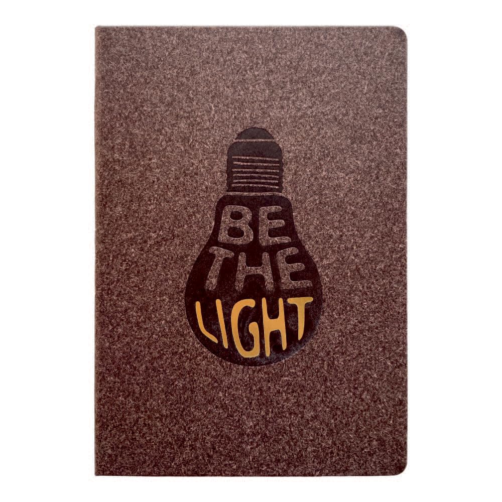Anupam Natal A5 Ruled Journal Notebook 192 Pages 80Gsm Lined Notebook 100% Recycled Paper Cover With Gold Foiling Designer Title