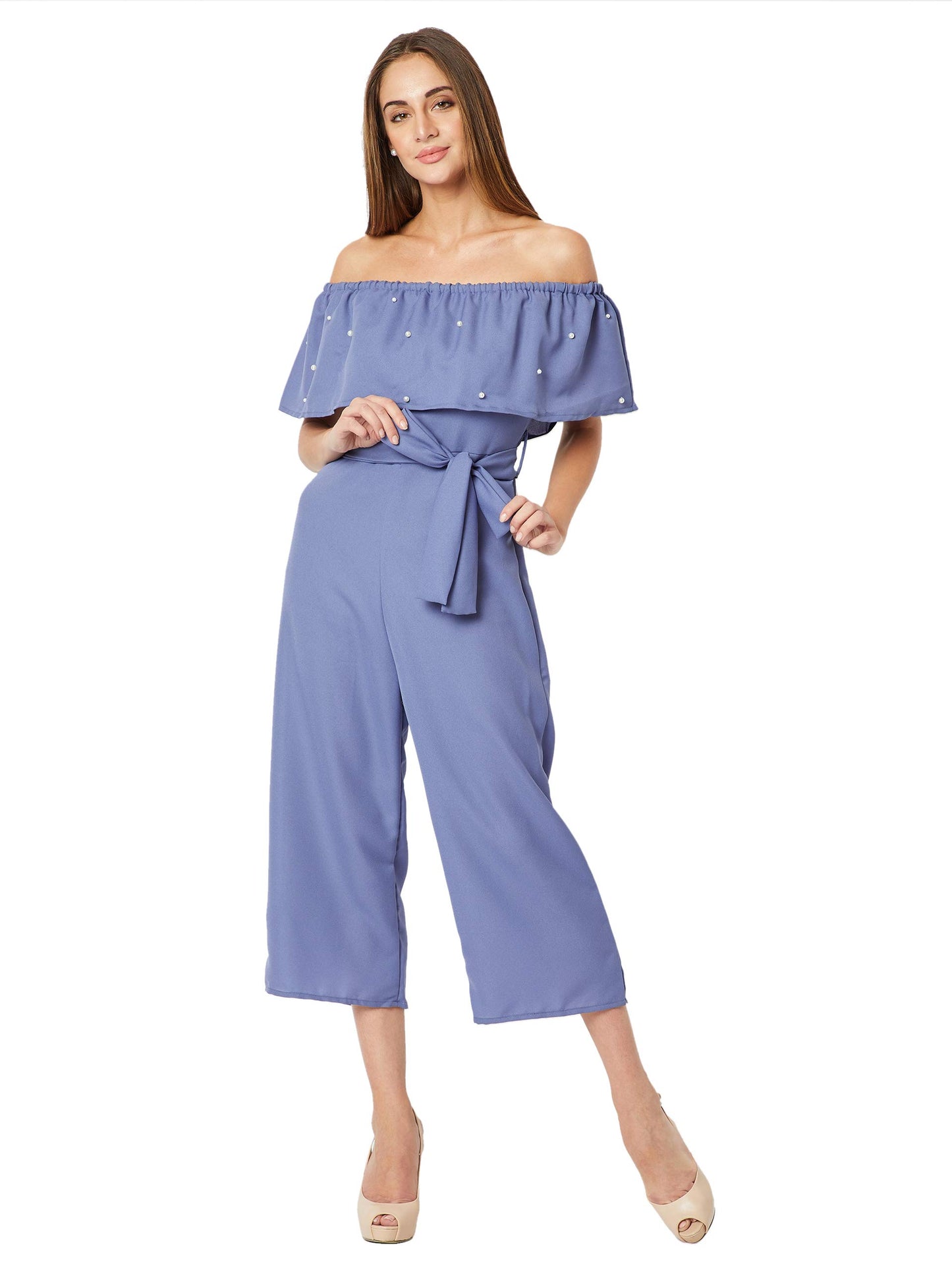 Miss Chase WomenS Synthetic Midi Jumpsuit(Mcss18D10-76-115-02,Blue,X-Small)