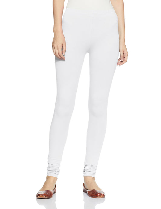 Soch White Cotton Solid Chudi