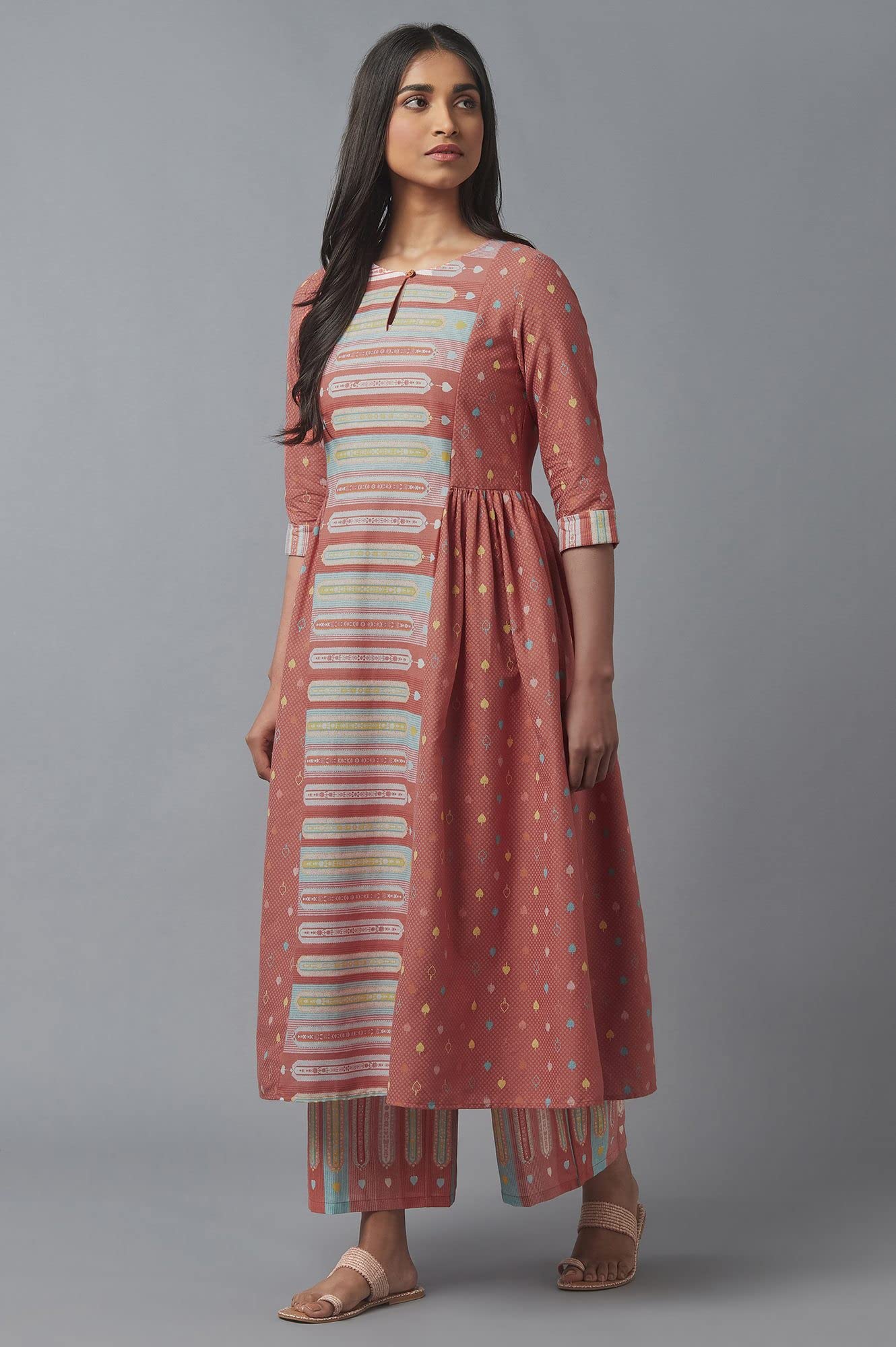 W for Woman Women's Cotton Flared Kurta