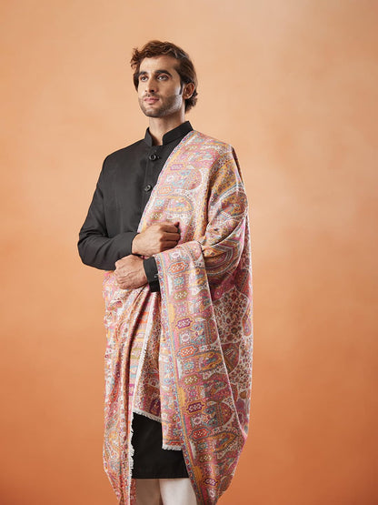 Pashmoda Men Shahi Mehfil Kaani Shawl (Size: 101x203 Cm)