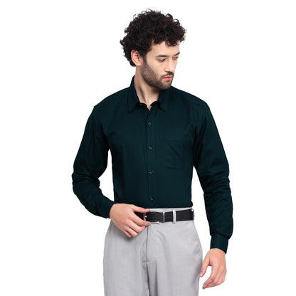 Tee Projekt Premium Plain Cotton Shirt for Men | Cotton Shirt | Casual Shirt | Solid Shirt | Full Sleeves | Formal Shirt (SFA-ST