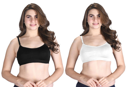Venus Wire Free Slip On Moulded Sports Bra With Adjustable Strap