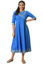 Blue Ornamented Ethnic Dress