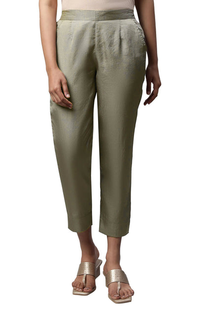 Aurelia Solid Strechable Trouser For Women | Ankle Length Trouser For Women | Pants For Women