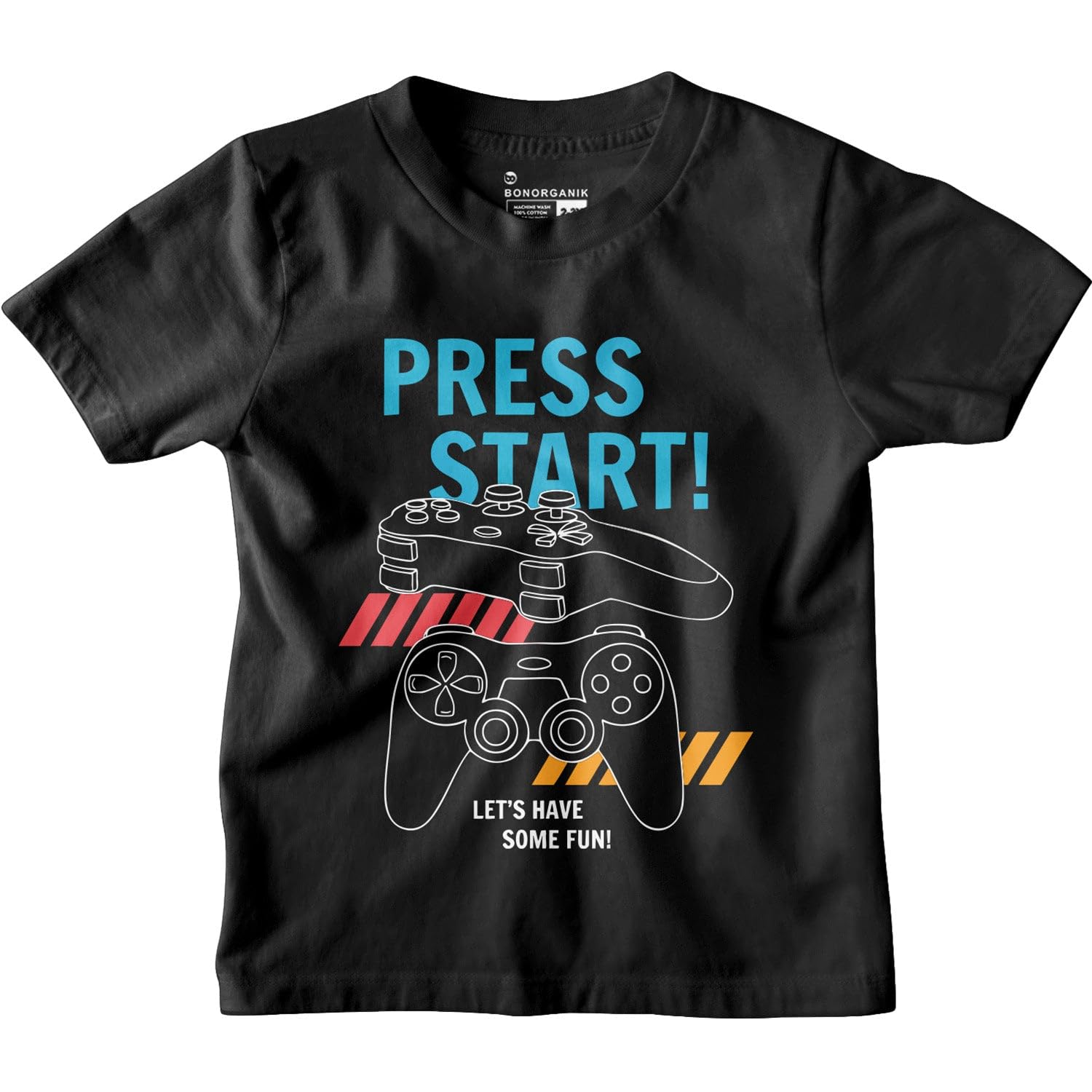 Bon Organik Boys Regular Fit T-Shirt (BON12171_Black