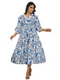 Greciilooks Women Rayon Casual Knee-Length Western Dress, Multicolour, Medium